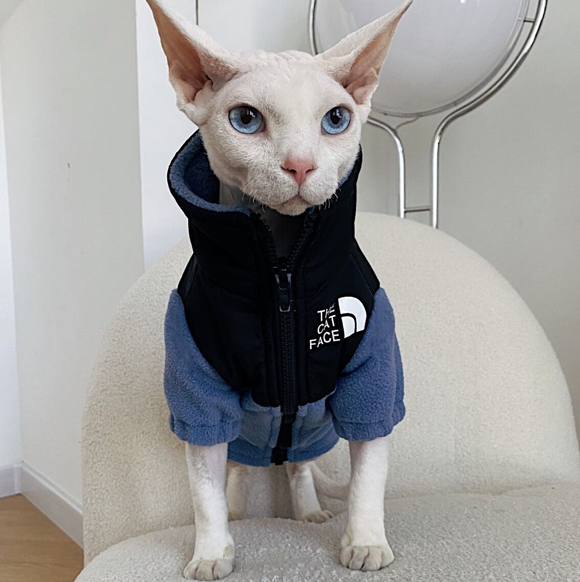 Cat North Face Warm Pet Clothes