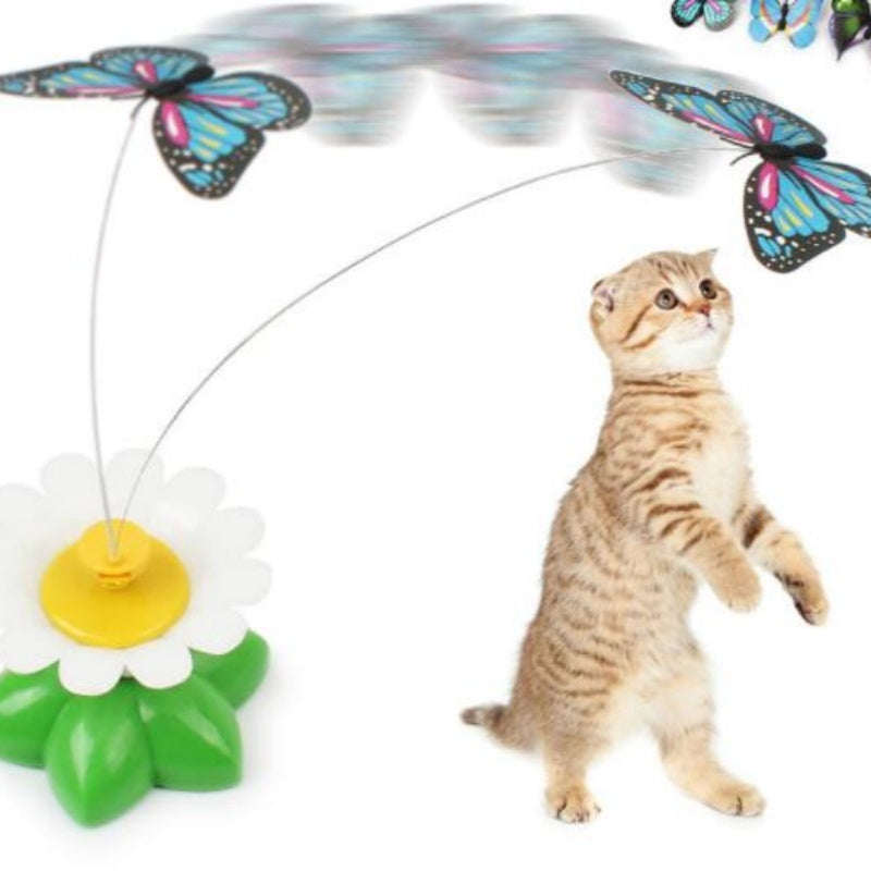 Electric Automatic Rotating Flower Cat Toy