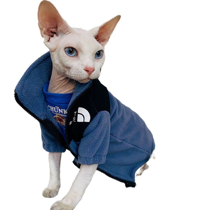 Cat North Face Warm Pet Clothes