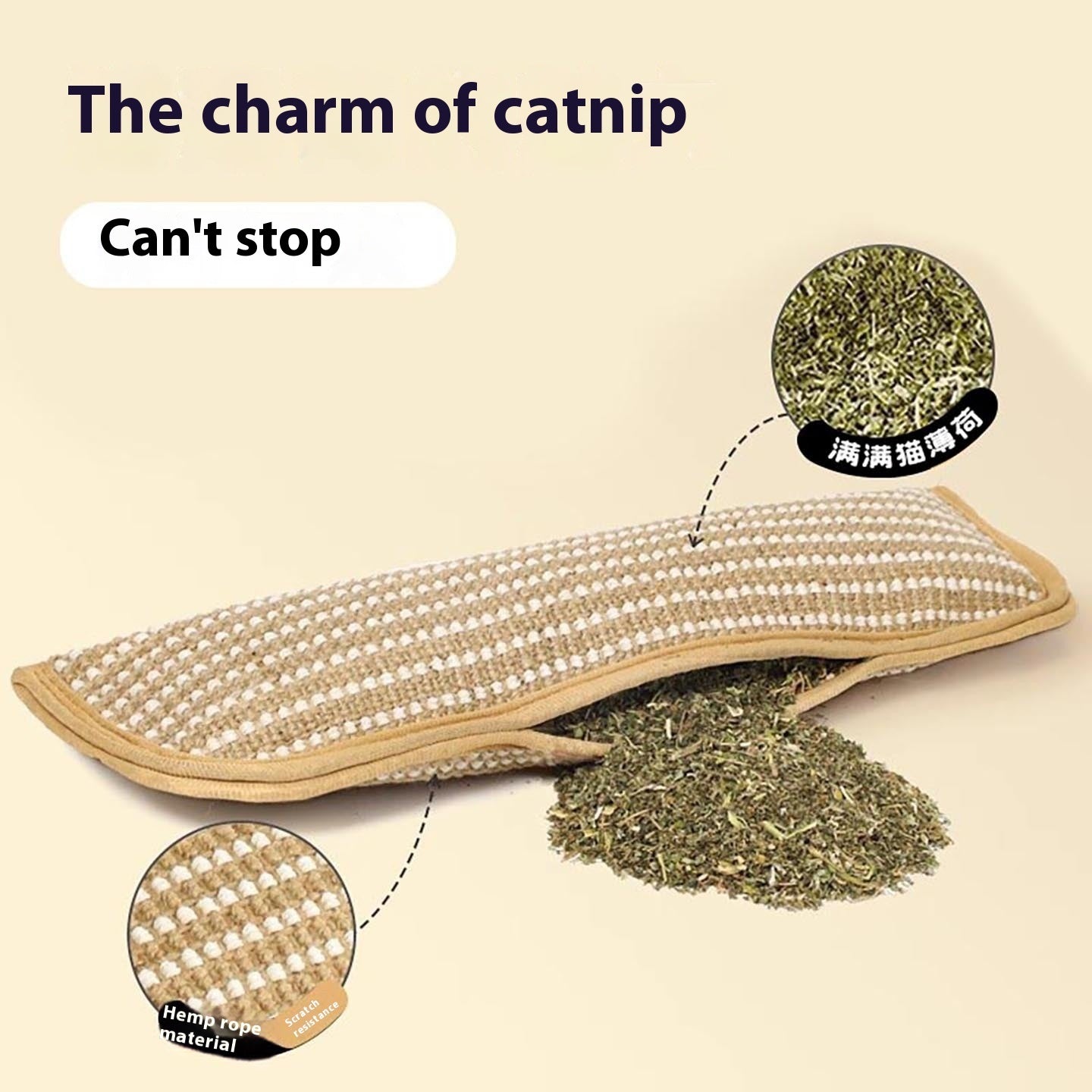 Catnip Pillow Molar Long Lasting Self-Hi Relieving Stuffy