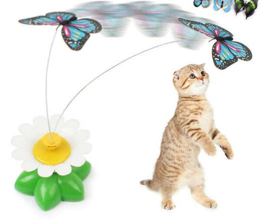 Electric Automatic Rotating Flower Cat Toy