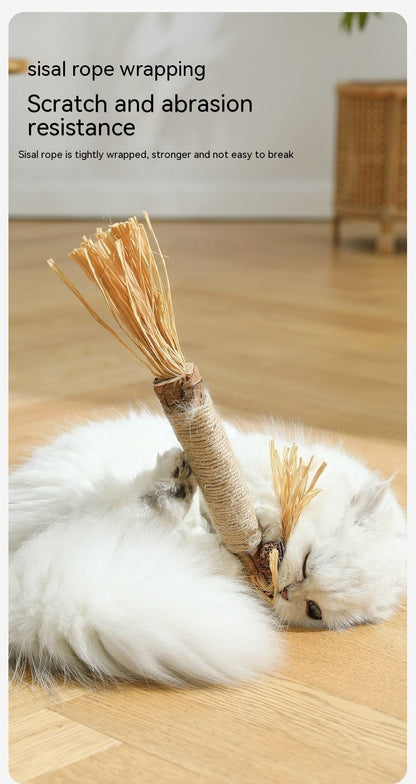 Mu Tianmiao Molar Rod Cat Self-Hi Artifact Consume Physical Strength Catnip Relieving Stuffy Bite-resistant Pet Supplies