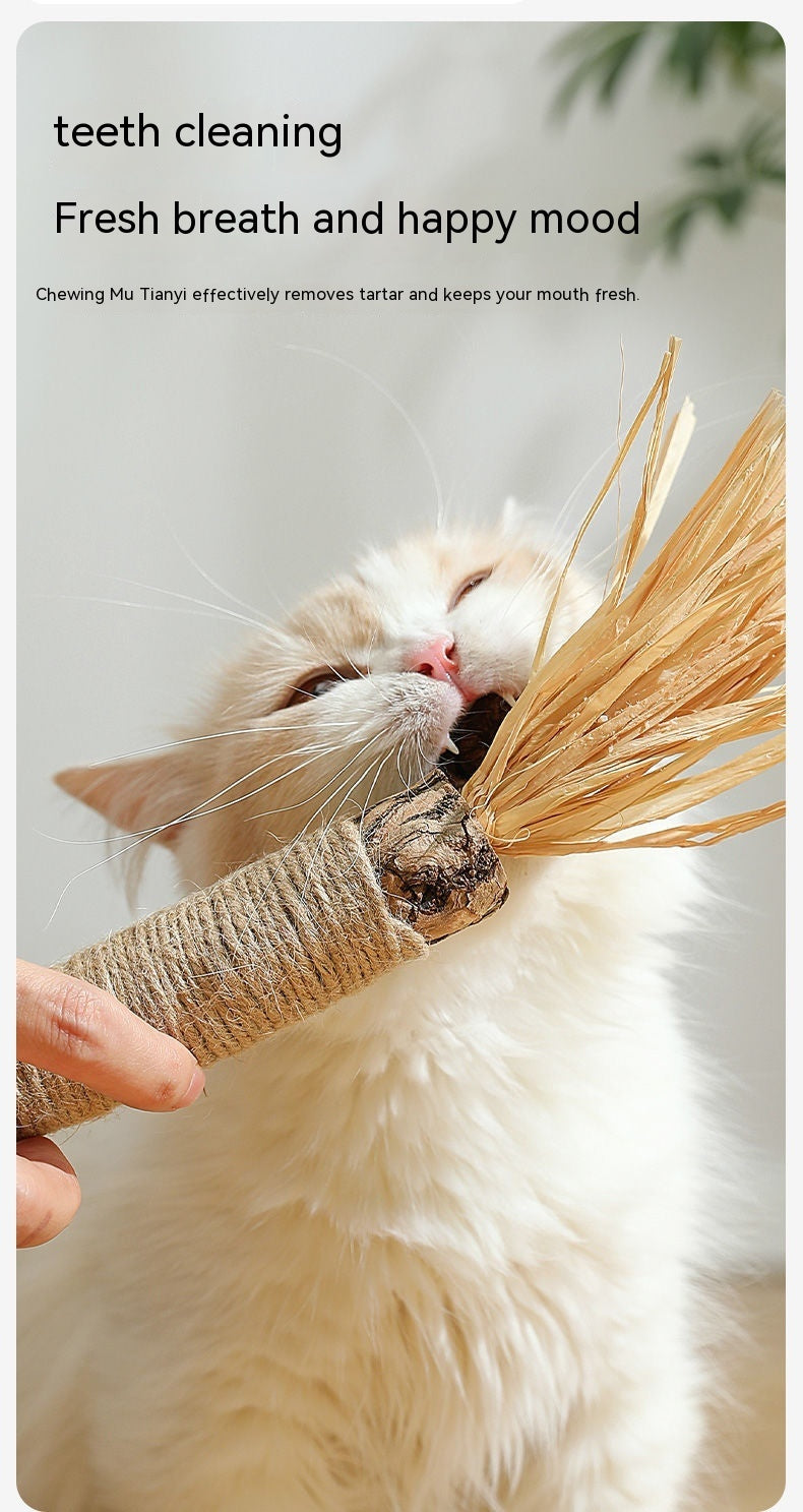 Mu Tianmiao Molar Rod Cat Self-Hi Artifact Consume Physical Strength Catnip Relieving Stuffy Bite-resistant Pet Supplies