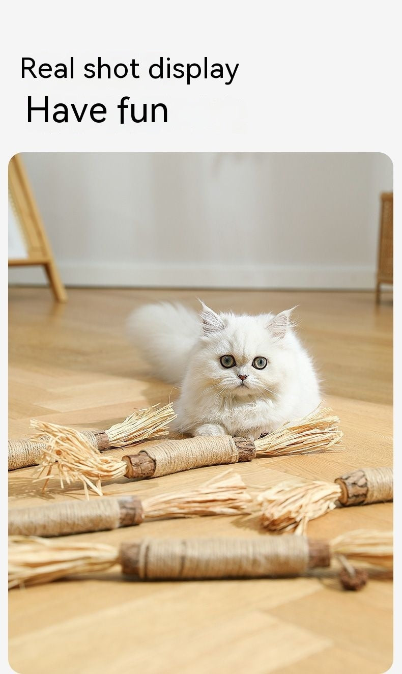 Mu Tianmiao Molar Rod Cat Self-Hi Artifact Consume Physical Strength Catnip Relieving Stuffy Bite-resistant Pet Supplies