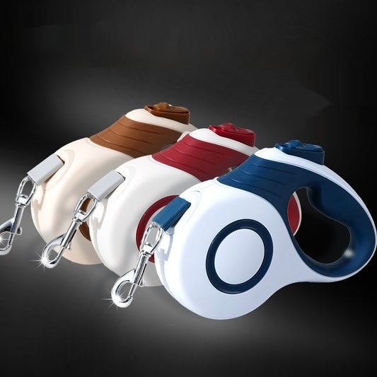 Dog Automatic Retractable Leash Explosion-proof Medium And Large Out Dog Chain With Trash Can Pet Dog Leash