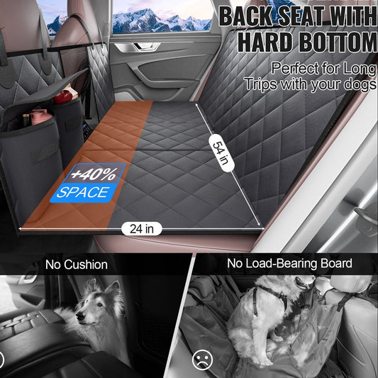 Dog Car Seat Cover For Back Seat  Waterproof 600D For Cars