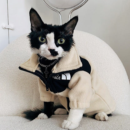 Cat North Face Warm Pet Clothes