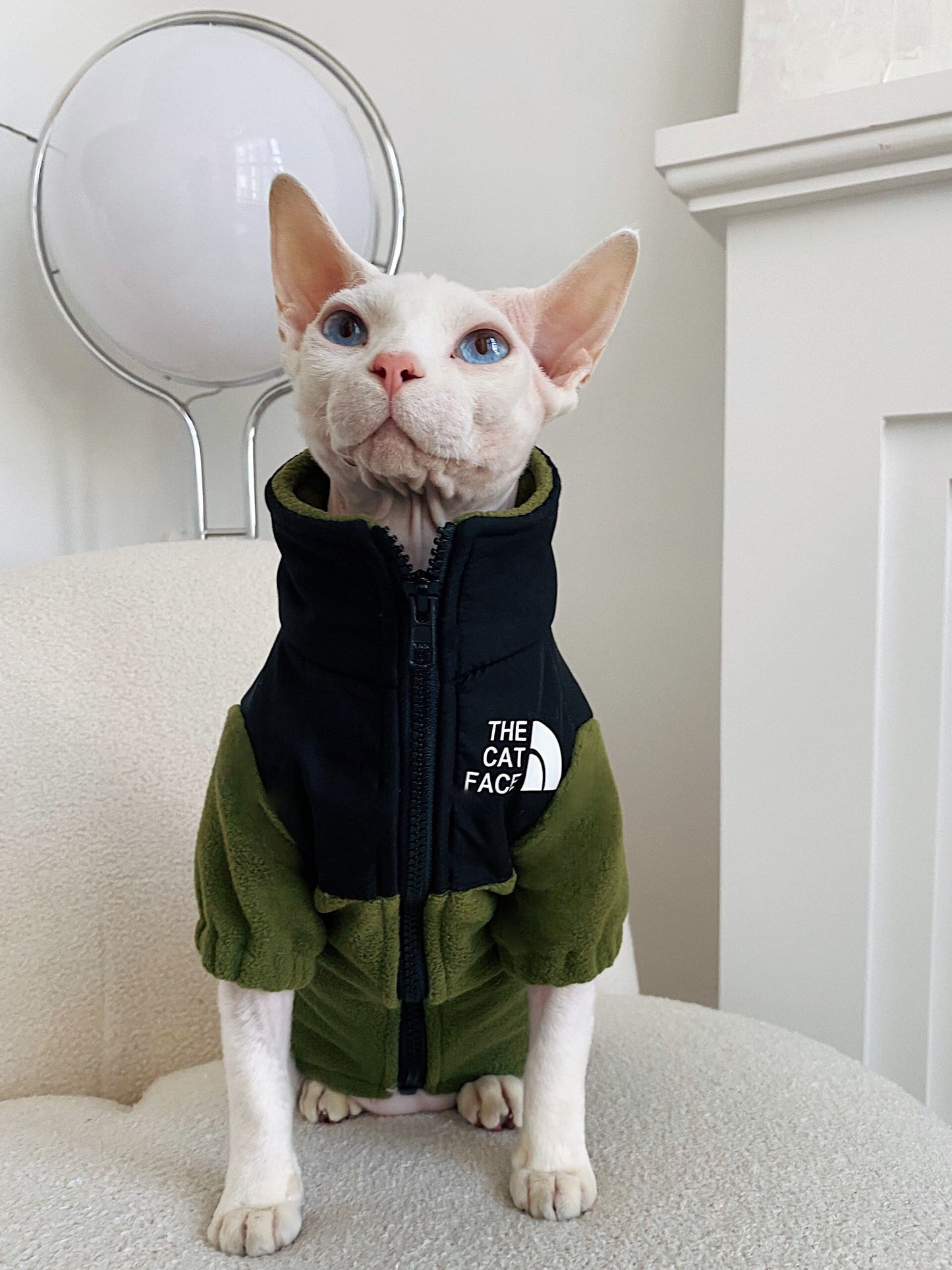 Cat North Face Warm Pet Clothes